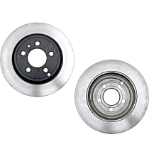 SET-RAY96515R-2 Rear Brake Disc, Plain Surface, Vented, 5 Lugs 295.15 mm R-Line Series