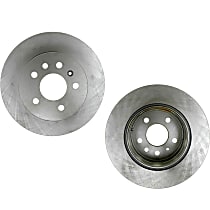 SET-RAY96758R-2 Rear Brake Disc, Plain Surface, Vented, 5 Lugs 286 mm R-Line Series