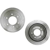 Rear Brake Disc, Plain Surface, Vented, 6 Lugs, 300.23 mm, R-Line Series