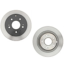 Rear Brake Disc, Plain Surface, Solid, 5 Lugs, 188.98 mm ID and 261.87 mm OD, R-Line Series
