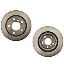 SET-RAY982062R-2 Rear Brake Disc, Plain Surface, Vented, 5 Lugs, 300 mm,, R-Line Series