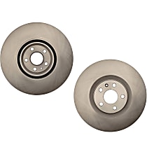 SET-RAY982110R-2 Front Brake Disc, Plain Surface, Vented, 5 Lugs 195 mm ID, 345 mm OD R-Line Series