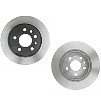 SET-RAY9941R-2 Rear Brake Disc, Plain Surface, Solid, 5 Lugs 10.98 in. OD R-Line Series
