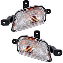 Front, Driver and Passenger Side Turn Signal Light, With bulb(s)