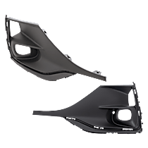 Front, Driver and Passenger Side Fog Light Trim, For Models Without Sport Touring Package, Textured Black