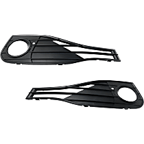 Front, Driver and Passenger Side Fog Light Trims, Textured Black, For Models With Standard Line, Without Sport Package