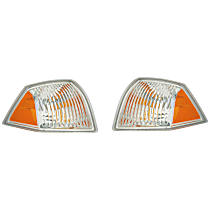 SET-RB1631377-F Front, Driver and Passenger Side Turn Signal Light, Without bulb(s)