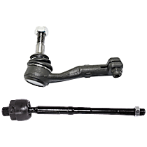 Front, Driver or Passenger Side, Inner and Outer Tie Rod End