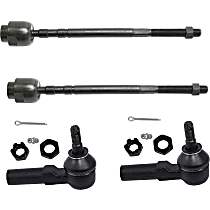 Front, Driver and Passenger Side, Inner and Outer Tie Rod Ends
