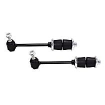 Rear, Driver and Passenger Side Sway Bar Link, With H Arm Suspension