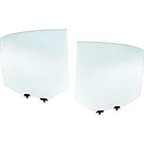 Rear, Driver and Passenger Side Door Glasses, Green Tint, Replaces NAGS No. DD09168GTY, DD09169GTY