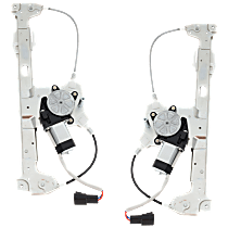 Rear, Driver and Passenger Side Window Regulators, Power