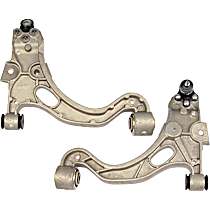 Front, Driver and Passenger Side, Lower Control Arm, Without Heavy Duty Suspension
