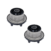 SET-RB523220-2 Strut Mount Bushing - Black, Rubber and Steel, Direct Fit, Set of 2