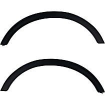 Rear, Driver and Passenger Side Fender Trim, Textured Black