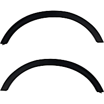Rear, Driver and Passenger Side Fender Trim, Textured Black, CAPA Certified
