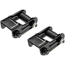 Rear, Driver and Passenger Side, Rearward, Leaf Spring Shackles and Hangers - Rear, Driver and Passenger Side, Rearward