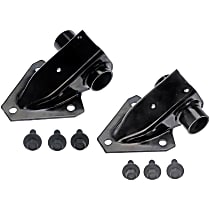 Rear, Driver and Passenger Side, Rearward, Leaf Spring Shackles and Hangers, With 2,100, 2,400 Or 2,500 Lb. Springs - Rear, Driver and Passenger Side, Rearward