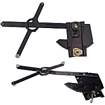 SET-RB740650 Front, Driver and Passenger Side OE Solutions Series Manual Window Regulator, Hand-Crank Type