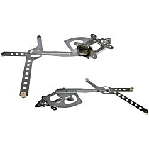 Front, Driver and Passenger Side Power Window Regulator, Without Motor, OE Solutions Series