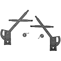 SET-RB740854-F Front, Driver and Passenger Side Power Window Regulator, Without Motor