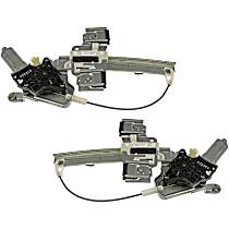 SET-RB741379 Rear, Driver and Passenger Side OE Solutions Series Power Window Regulator, With Motor