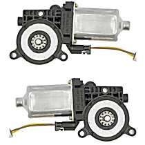 Rear, Driver and Passenger Side Window Motor, New, OE Solutions Series - Rear, Driver and Passenger Side