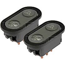 SET-RB901015-2 Front, Driver and Passenger Side Door Lock Switch Black
