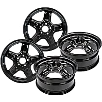 SET-RB939103-4 Steel Black Wheel, 17 in. X 7.5 in., 5 x 4.5 in. Bolt Pattern