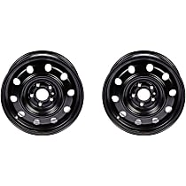 SET-RB939122-2 Steel Black Wheel, 16 in. X 6.5 in., 5 x 4.5 in. Bolt Pattern