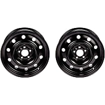 SET-RB939137-2 Black Wheel, 17 in. X 7 in., 4 x 114.3 mm