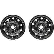 SET-RB939157-2 Steel Black Wheel, 17 in. X 6.5 in., 5 x 114.3 mm Bolt Pattern