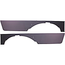Front, Driver and Passenger Side, Upper Fog Light Trims, Black