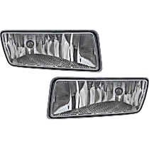 Front, Driver and Passenger Side Halogen Fog Light, With bulb(s), CAPA Certified