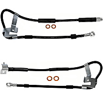 SET-RBH380344-F Front, Driver and Passenger Side First Stop Series Brake Line, Metal and Rubber