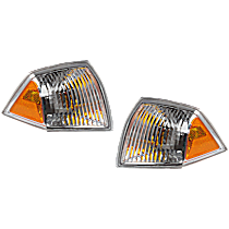 Driver and Passenger Side Halogen Corner Light, Without bulb(s)