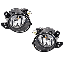Front, Driver and Passenger Side Fog Lights, With bulb(s), Halogen, For Models Without AMG Styling Package