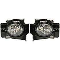 Front, Driver and Passenger Side Halogen Fog Light, With bulb(s), 2-Door, Coupe, OE Replacement