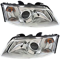 Driver and Passenger Side Halogen Headlight, With bulb(s), OE Replacement