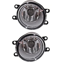 Front, Driver and Passenger Side Fog Lights, With bulb(s), Halogen, Without mounting bracket, CAPA CERTIFIED