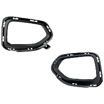 Front, Driver and Passenger Side Fog Light Trims, Textured Black