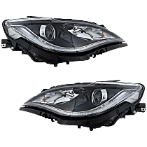 Driver and Passenger Side Headlights, With bulb(s), Halogen, OE comparable, CAPA CERTIFIED