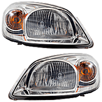 Driver and Passenger Side Halogen Headlight, With bulb(s), OE Replacement,, CAPA Certified