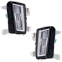 Front, Driver and Passenger Side Turn Signal Light, With bulb(s),, CAPA Certified
