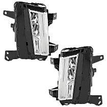 Front, Driver and Passenger Side Turn Signal Light, With bulb(s),, CAPA Certified