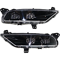 Front, Driver and Passenger Side Fog Lights, With bulb(s), LED