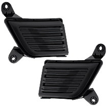 Fog Light Cover - Front, Driver and Passenger Side, Textured Black