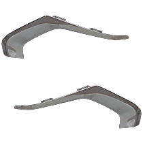 Front, Driver and Passenger Side Fog Light Trim, Chrome