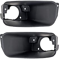 Front, Driver and Passenger Side Fog Light Trims, Textured Black
