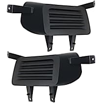 Fog Light Cover - Front, Driver and Passenger Side, Black